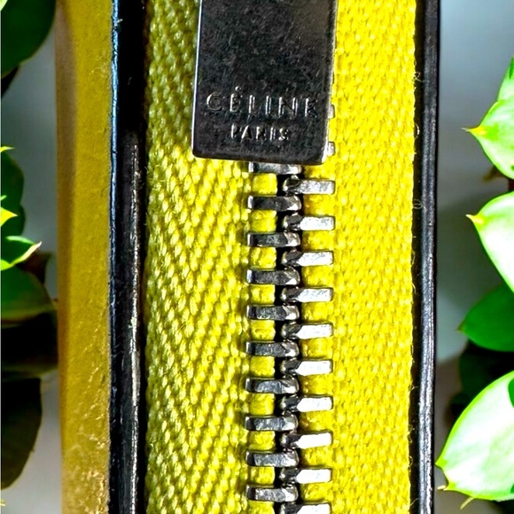 Celine large citron leather zip around wallet - Picture 5 of 9